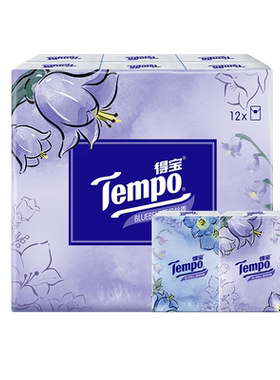 Tempo得宝4层印花18小包手帕纸