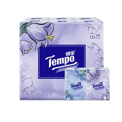 Tempo得宝4层印花18小包手帕纸
