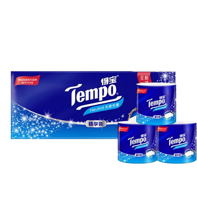 Tempo得宝有芯无香卷纸4层加厚卫生纸