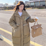 2025冬数据好现货韩系宽松长款双色羽绒服#3155--P295-K438，女装羽绒服，唛多