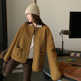 2025冬款数据好现货圈圈呢短外套3色入#1127-P165-K248，女装毛呢外套，唛多