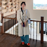 2025秋季新款现货长款风衣2色入#2503-P185-K278，女装风衣，唛多