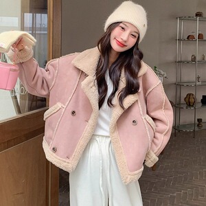 2025冬季新款现货  加厚麂皮绒皮毛一体2色入#3129-P170-K258图片