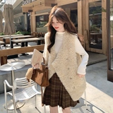 2025秋冬新款现货数据好法式皮毛一体马甲#25178-P155-K228，女装皮草，唛多