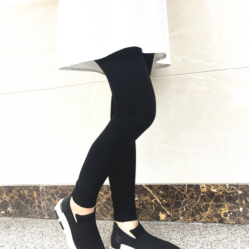 3ZU足装秀正品专柜 JECIE春秋新款磨毛平纹棉打底裤女94530-1