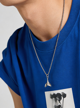 男生项链夏季男生穿搭配饰海洋元素吊坠钛钢项链送男生礼物文艺风