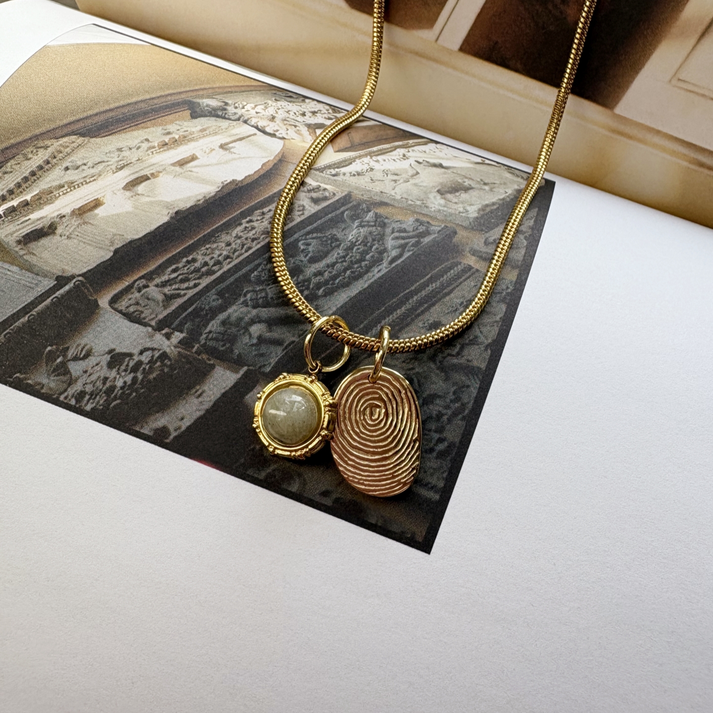 不规则无性别法式复古项链