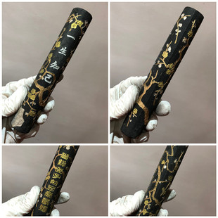 徽墨陈墨老墨块墨条墨锭82年老胡开文正品老松烟古墨一生知己4两