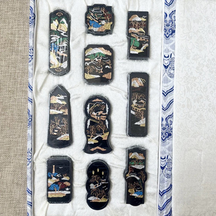 上庄老胡开文墨厂墨锭墨条墨块收藏精品徽墨礼盒墨西湖十景套墨