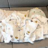 短裤 云朵棉短袖 两件套春秋天少女休闲家居服 夏季 可爱小狗睡衣女款