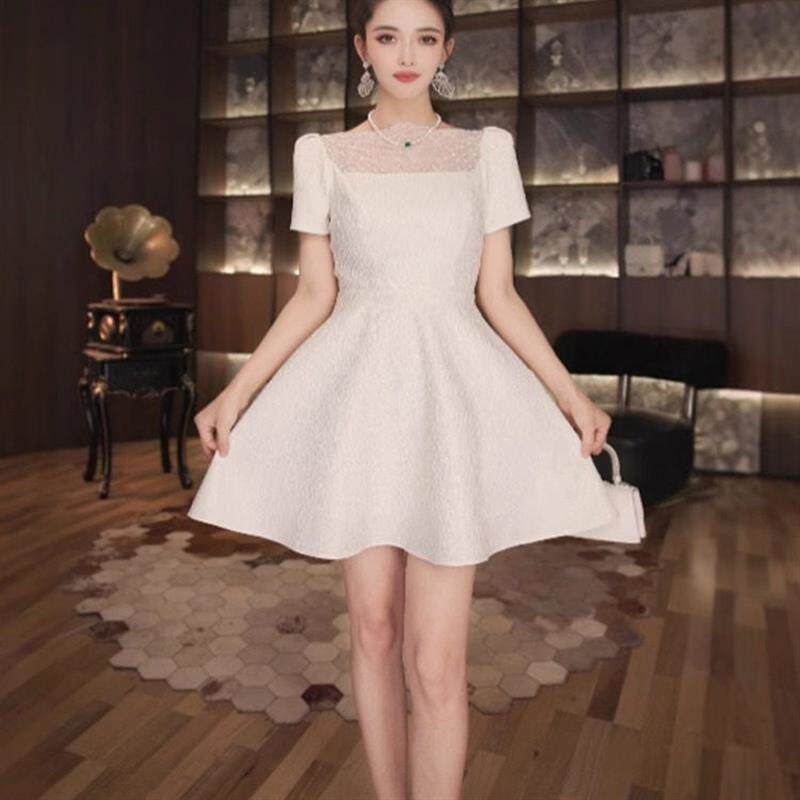 气质连衣裙2026新款女夏季法式高级感小个子名媛生日聚会礼服短裙