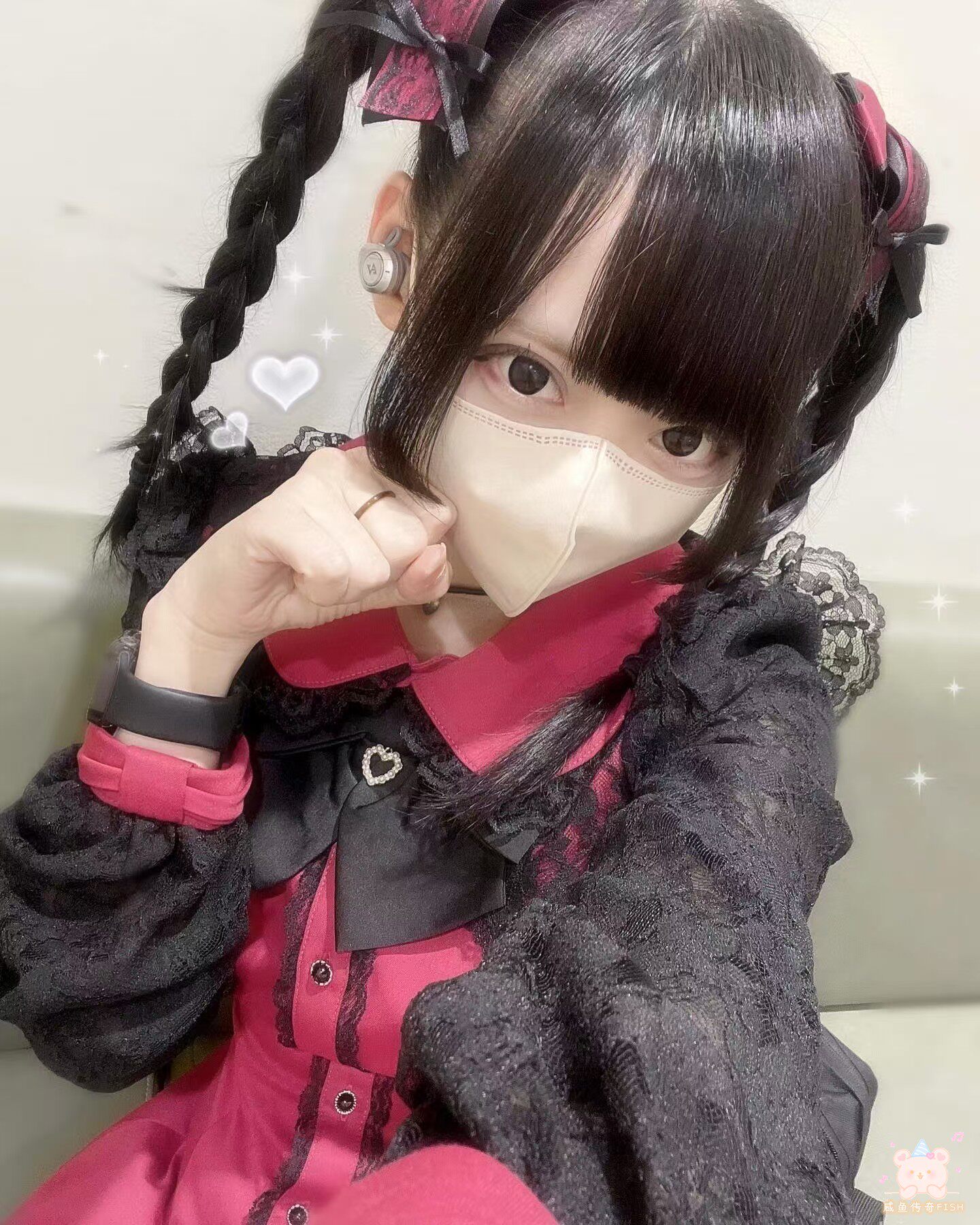 XIANYUJIA SC 정장 원래 D 가을 새로운 레이스 소매 양복 조끼 유방 창 광산 시리즈 대량 생산 스커트와 치마 정장