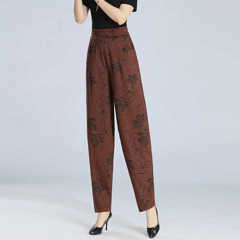 2025年春季新款阔腿裤灯笼裤垂坠感小脚裤高级感休闲花苞裤长裤女