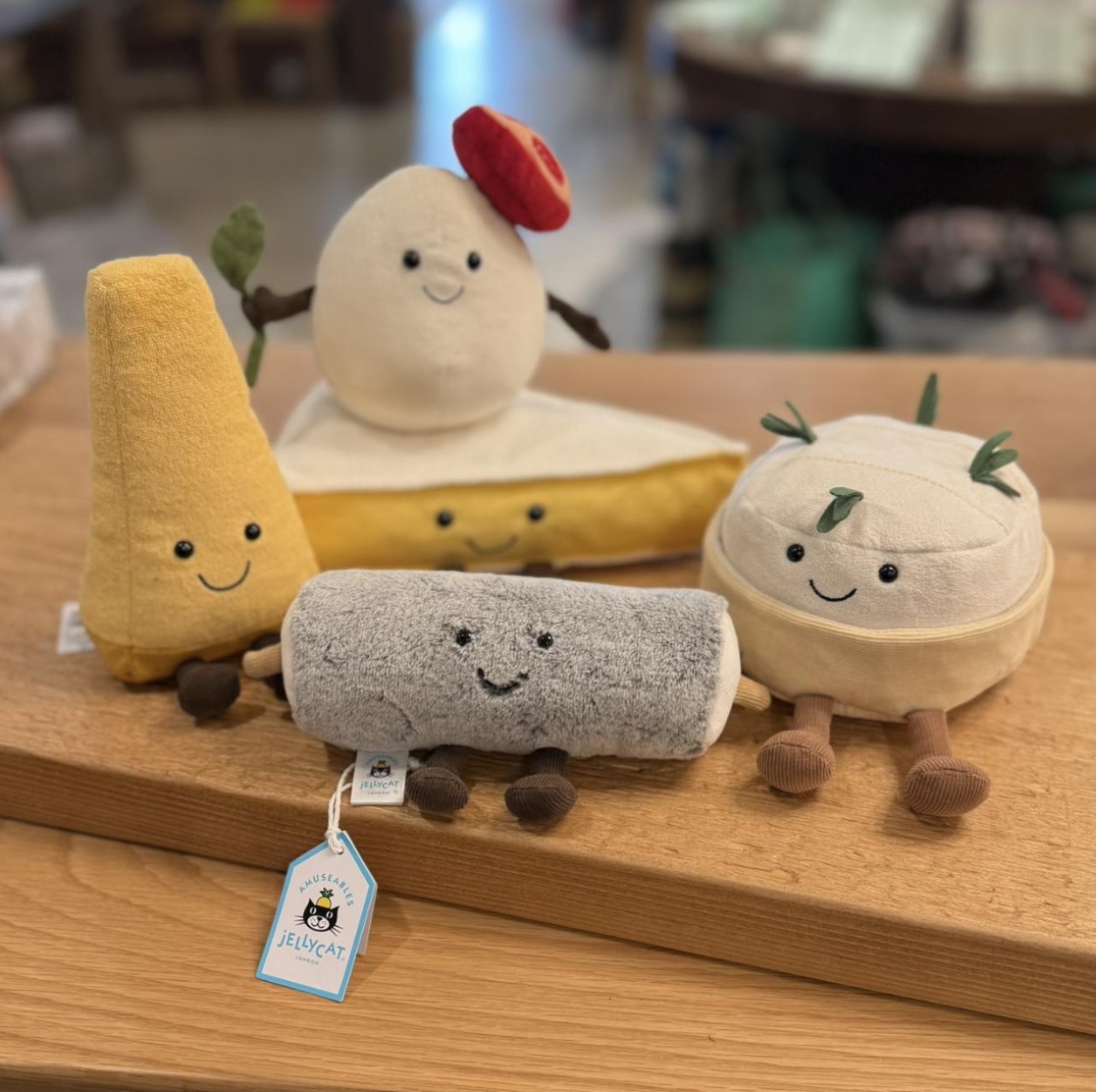 现货正品jellycat趣味马苏里拉奶酪 帕尔马干酪 毛绒玩具玩偶公仔