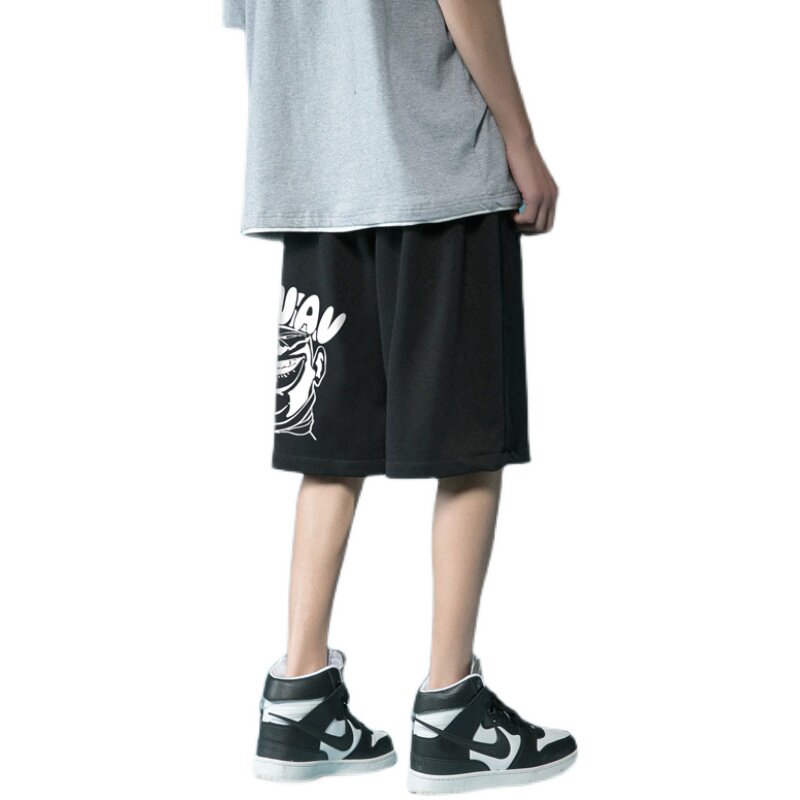 2023新款夏季潮牌印花青少年休闲宽松直筒运动五分裤A334-DK05-28,男装休闲裤,电商B339(原A334）