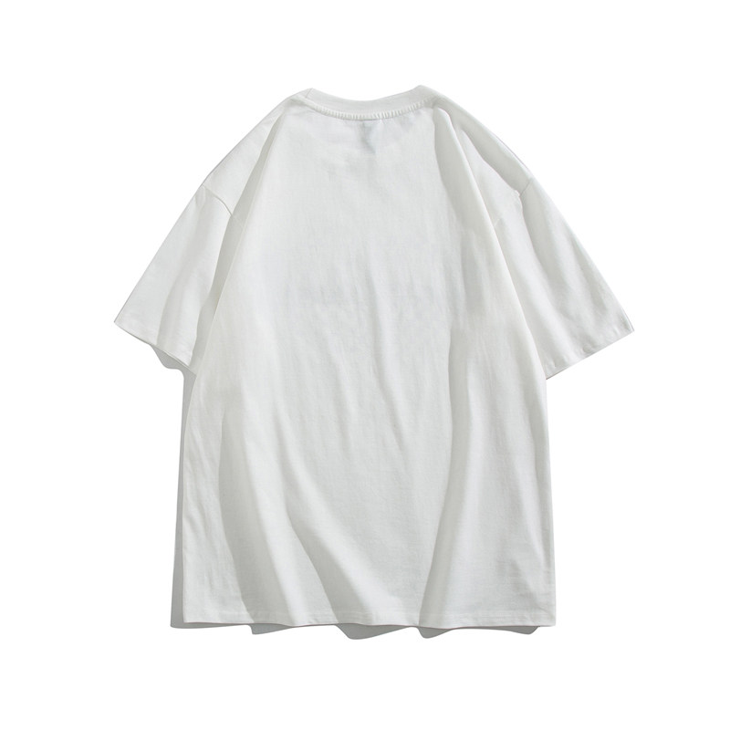 夏季青少年趣味字母印花休闲宽松圆领短袖A334-TX06-25200G全棉,男装T恤,电商B339(原A334）