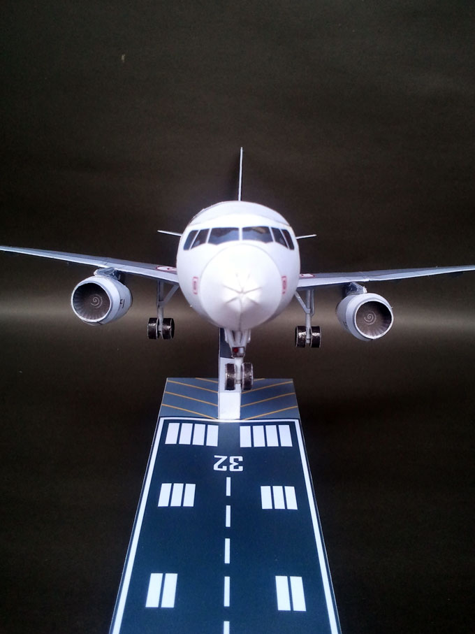 纸模型仿真民航飞机航空客机制作