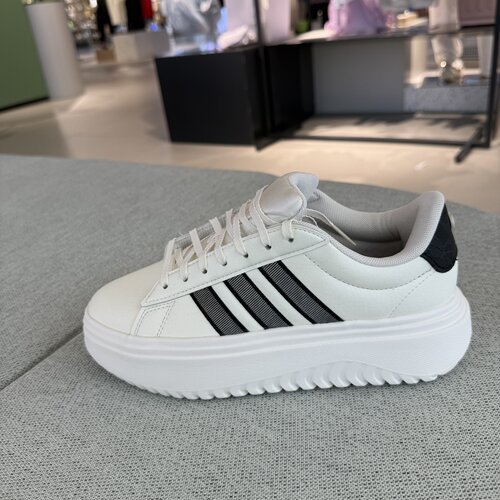 Adidas阿迪达斯女子GRAND COURT透气厚底增高运动网球板鞋 JS1832