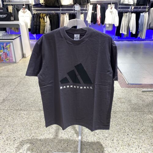 adidas阿迪达斯男女短袖T恤篮球风宽松休闲上衣JC7834