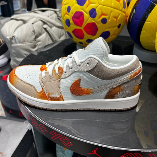 NIKE耐克Air Jordan 1 AJ1蓝棕扎染男子低帮复古篮球鞋IM6664-991