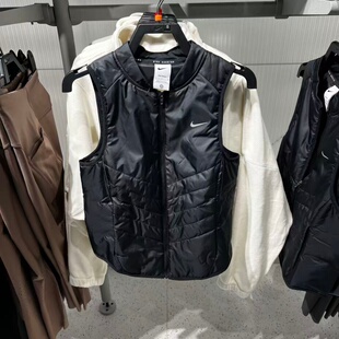 NIKE耐克26春季新年款女子跑步运动休闲棉服背心马甲 IF1244-010