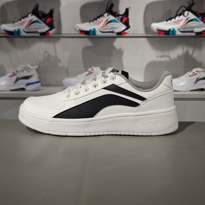 李宁防滑耐磨男子系带休闲鞋