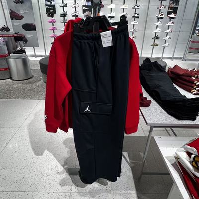 NIKE耐克JORDAN女加厚针织运动休闲工装风直筒阔腿长裤IF1061-010