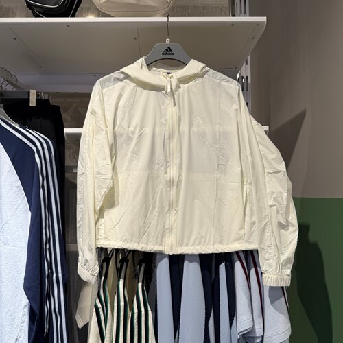 Adidas阿迪达斯女子外套户外防晒皮肤衣26春夏速干连帽夹克KS2861