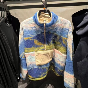 NIKE耐克男子马年限定款半拉链仿羊羔绒舒适套头衫卫衣IQ6117-126