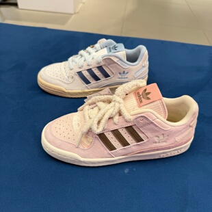 Adidas阿迪达斯三叶草女子FORUM LOW运动休闲篮球风板鞋 KJ4299