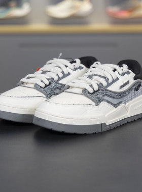 李宁001 BTC板鞋2024秋季新款女子舒适软弹经典休闲鞋AGCU086