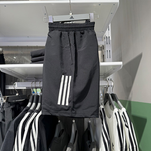 Adidas阿迪达斯短裤男梭织速干跑步训练宽松休闲运动五分裤HS3253