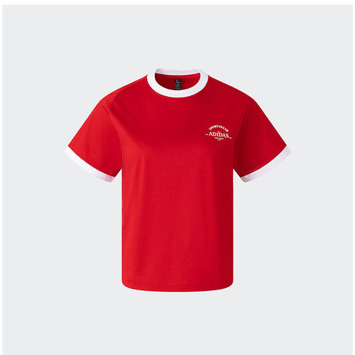 Adidas/阿迪达斯当季新款女士时尚透气圆领短款运动短袖T恤JC8709