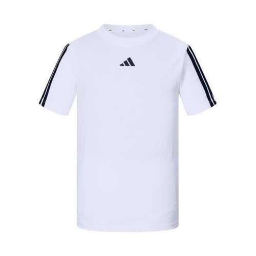 Adidas阿迪达斯2025大童圆领针织轻盈经典跑步短袖T恤JD6488