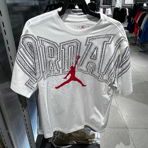 NIKE耐克JORDAN短袖男26夏新款大LOGO印花宽松透气T恤 IQ0709-100