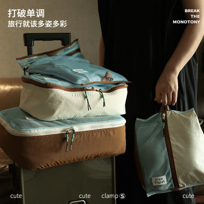 旅行收纳袋收纳高级多功能大容量行李箱羽绒服四件套衣物整理分类
