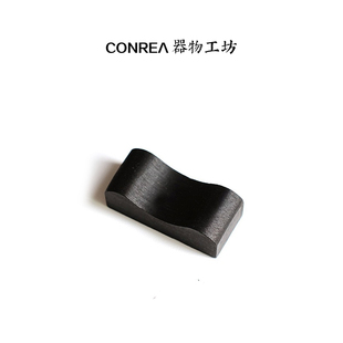 CONREA 器物工坊手工制作黑檀木高档筷架筷枕家用商用餐具桌木托