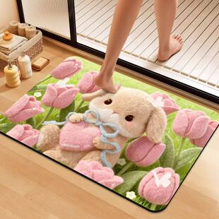 入户门卡通地垫别墅豪宅门口地毯高档耐脏吸水玄关脚垫子可裁剪