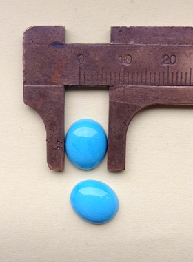 925银托吊坠纯天然原矿无处理美国睡美人松石10X12裸石蛋面