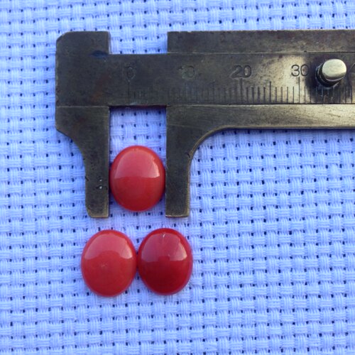 红宝石裸石戒面10X12蛋面