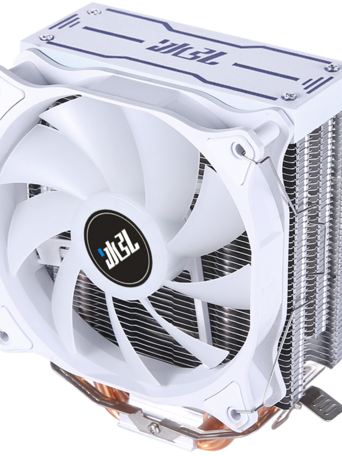6 COPPER TUBE WHITE 12CMCPU TOWER RADIATOR 115X COMPUTER AMD2011 DESKTOP 1700 SILENT FAN