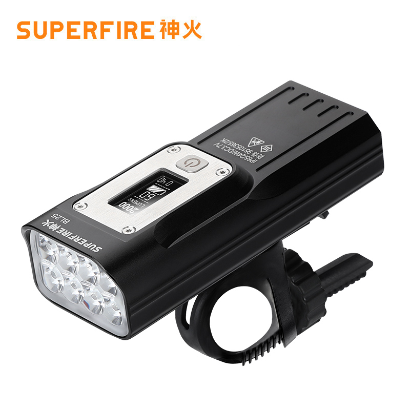 神火BL25自行车灯前灯强光夜骑超亮led电动山地车户外防水手电筒