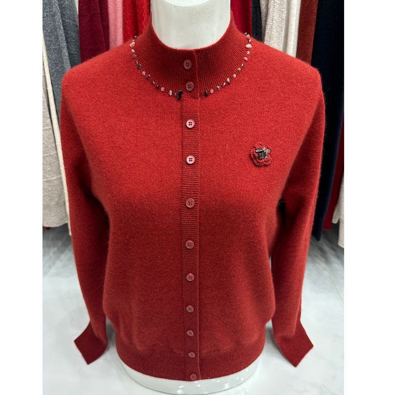 雪豹羊绒衫女针织衫半高领毛衣冬季妈妈打底中老年时尚女装羊毛衫,女装/女士精品,毛针织衫,淘宝优惠券,粉丝福利购,淘宝优惠卷