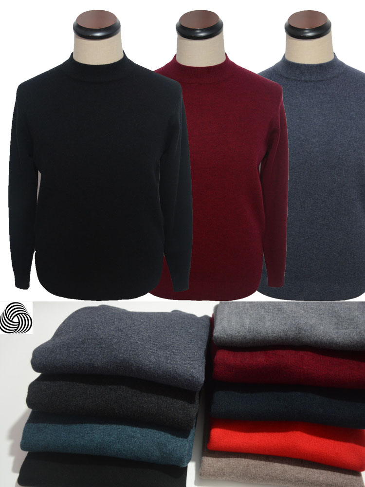 雪豹羊毛衫男款冬季加厚爸爸毛衣