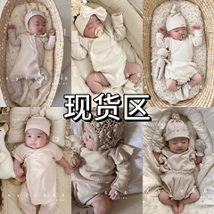 现货韩国童装peekaboo代购NB新生儿合集衣服爬服套装帽子马年马宝