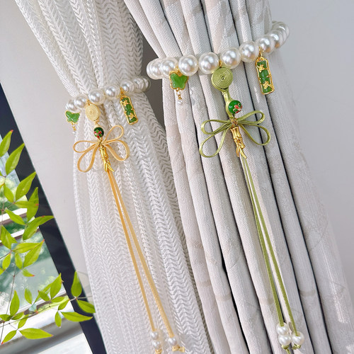 国风盘扣窗帘绑带新中式纱帘绑绳