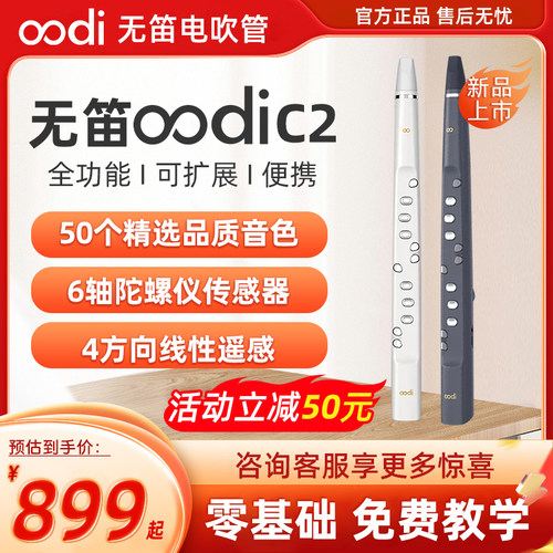 无笛C2电子吹管官方正品初学入门笛子专业乐器中老年萨克斯现货