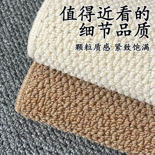 仿剑麻客厅地毯2024新款纯色高级地毯客厅摄影棚地垫子可自由裁剪