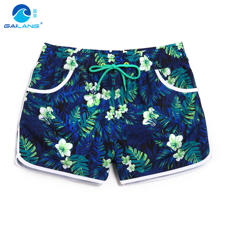 盖浪 韩版沙滩裤女速干大码修身热裤 性感海边度假宽松温泉女短裤