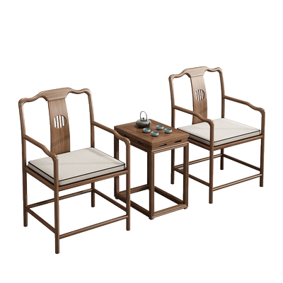 北方老榆木椅子新中式茶椅圈椅